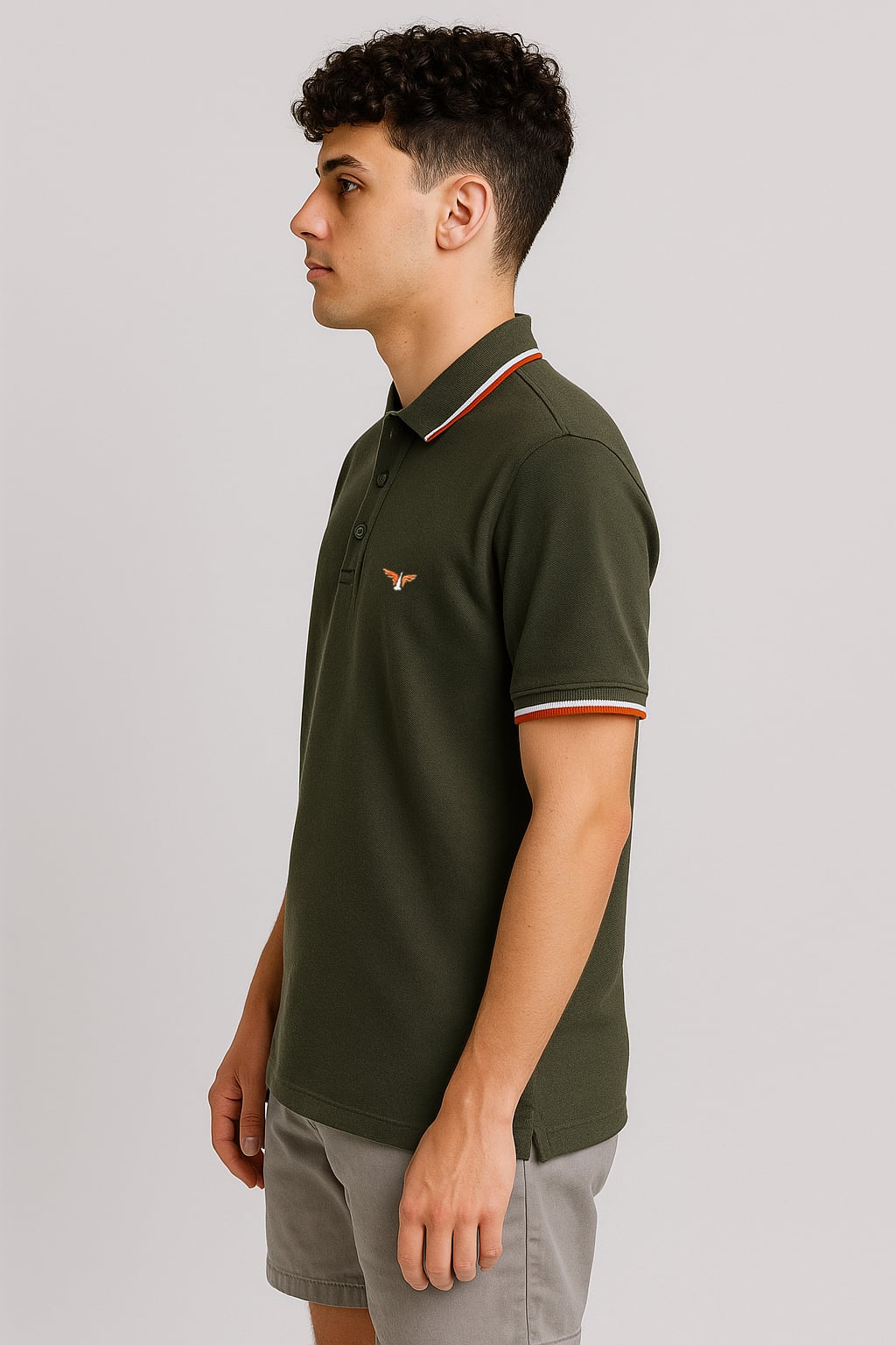 Green Twin Tipped Polo T-Shirt